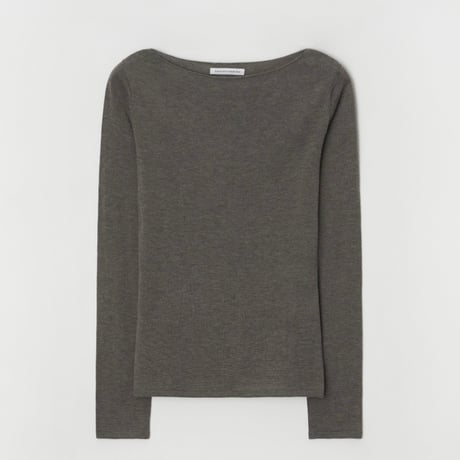 予約販売　Soft Boat-Neck Knit Top