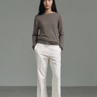予約販売　Soft Boat-Neck Knit Top