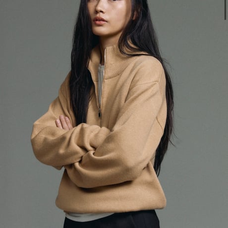 予約販売　Half Zip Knit