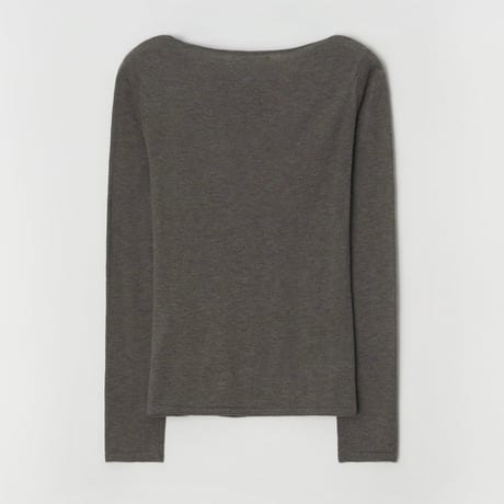 予約販売　Soft Boat-Neck Knit Top