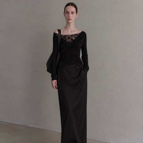 予約販売　Lace Detail Wrap Top