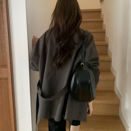 予約販売　Asymmetric Wrap Trench Coat