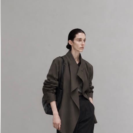 予約販売　Asymmetric Wrap Trench Coat