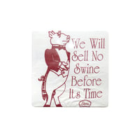 Edwards Virginia Smokehouse / Vintage, S/S Tee "We Will Sell No Swine Before Its Time"