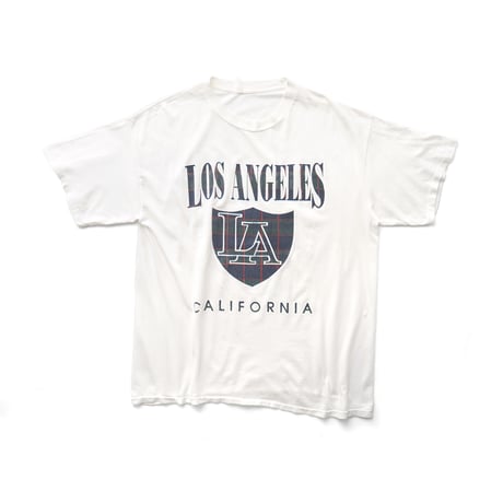Los Angeles, CA / Vintage, Souvenir S/S Tee "Plaid Crest"
