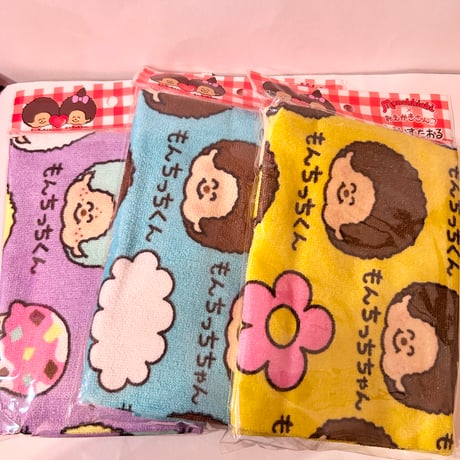 モンチッチ×おえかきさん フェイスタオル MONCHHICHI FACE TOWEL