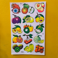 フルーツ シール 大   FRUIT STICKER