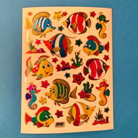海の生き物 ⑮ キラキラ シール SEA ANIMAL STICKER