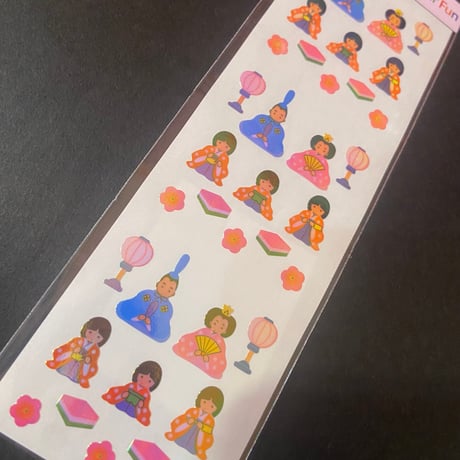 奥山商会 Sticker Funオーロラシール ひなまつり STICKER
