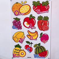 フルーツ シール 大  FRUIT STICKER