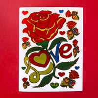 薔薇 ローズ ラブ シール ROSE LOVE STICKER