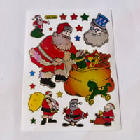サンタクロース　キラキラ シール Santa Claus STICKER