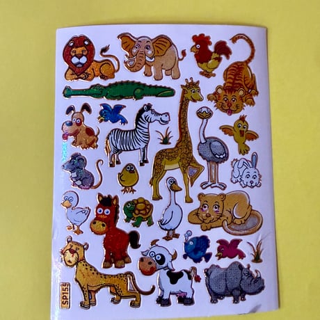 動物 ⑭ キラキラ シール ANIMAL  STICKER