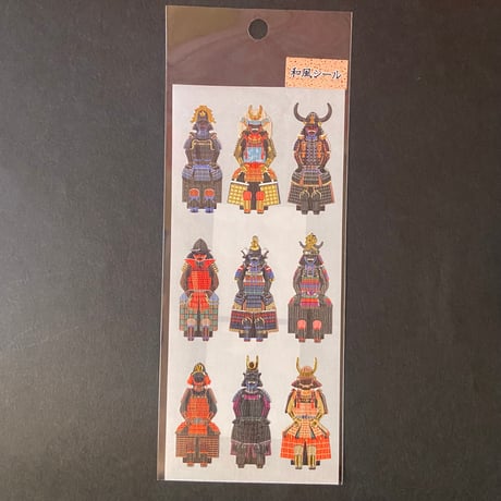 奥山商会 和風シール 戦国武将 JAPANESE STICKER