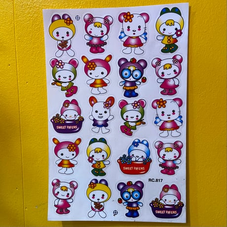 スウィート フレンズ  シール 大  SWEET FRIENDS STICKER