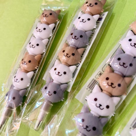 ネコちゃんロケットえんぴつ　Cat Rocket Pencil