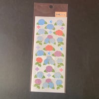奥山商会 和風シール 紫陽花 アジサイ JAPANESE STICKER