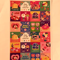 カップル　シール ① 大   STICKER