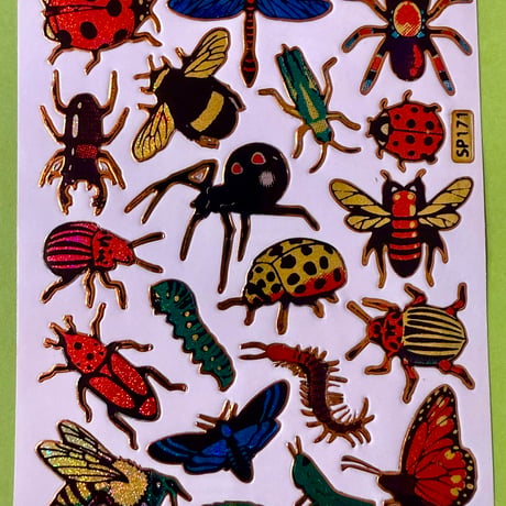 生き物いろいろ キラキラ シール LIVING CREATURE STICKER