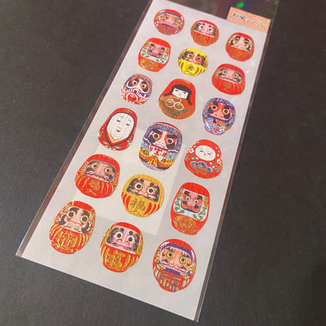 奥山商会 和風シール 達磨 だるま JAPANESE STICKER
