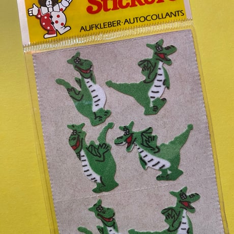 ドラゴン ザラザラ シール パッケージ入り　DRAGON STICKER PACKAGE