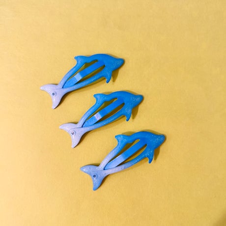 イルカのヘアクリップ Dolphin HAIRCLIP