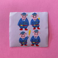 豚の警察官 シール　PIG POLICE OFFICER STICKER