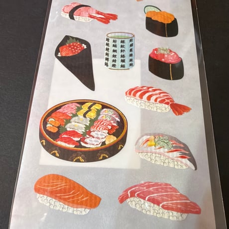 奥山商会 和風シール 寿司 JAPANESE STICKER