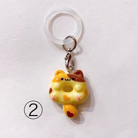 まんまるにゃんこ めじるしチャーム　ROUND CAT CHARM