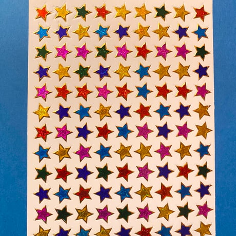 星 ③ キラキラ シール  STAR STICKER