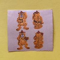 探検家のヒョウ シール ザラザラ　LEOPARD EXPLORER STICKER