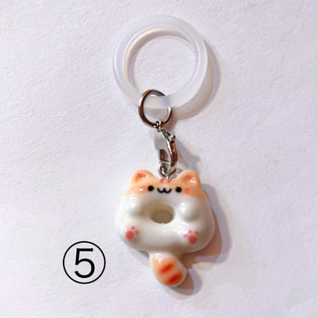 まんまるにゃんこ めじるしチャーム　ROUND CAT CHARM