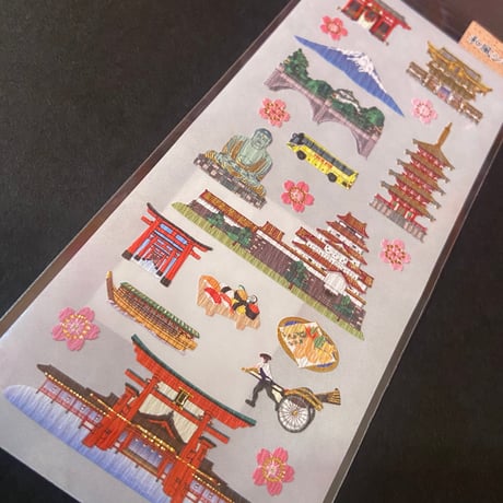 奥山商会 和風シール 観光旅行 JAPANESE STICKER