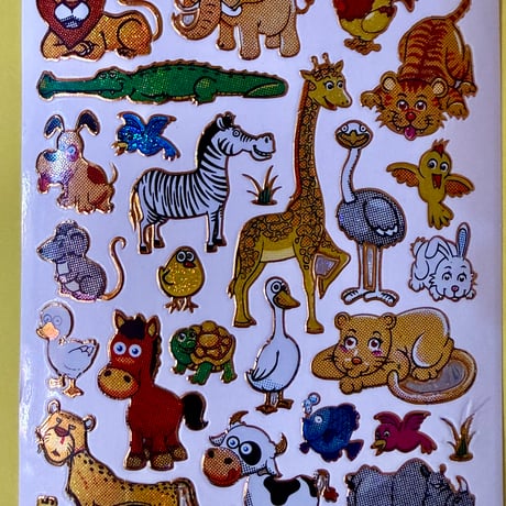 動物 ⑭ キラキラ シール ANIMAL  STICKER
