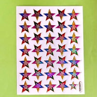 カラフルな星 キラキラ シール COLORFUL STAR STICKER