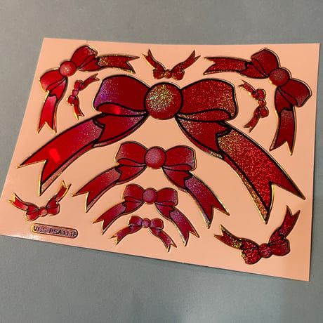 リボン キラキラ シール   RIBBON STICKER