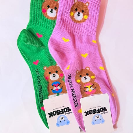 クマ 靴下② BEAR SOCKS