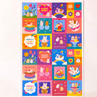 恋する動物② シール 大   ANIMALS IN LOVE STICKER
