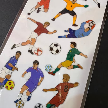 奥山商会 Sticker Fun ラメ入りシール サッカーチーム STICKER