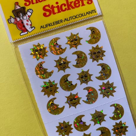 太陽と月 プリズム シール パッケージ入り　SUN AND MOON PRISM STICKER PACKAGE