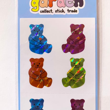 Sticker Garden★ カラフル クマ BEAR