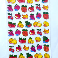 フルーツ シール 大  FRUIT STICKER