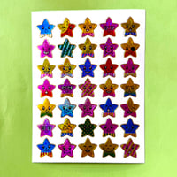 スマイル 星 キラキラ シール SMILE STAR STICKER