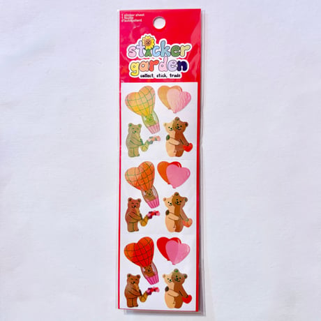 Sticker Garden★ クマ ハート オーロラ BEAR HEART