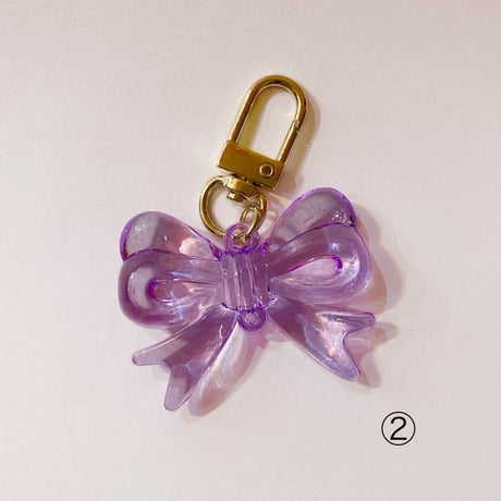 アクリルリボンチャーム　RIBBON CHARM