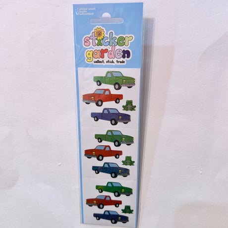 Sticker Garden★ 車とカエル Car and Frog