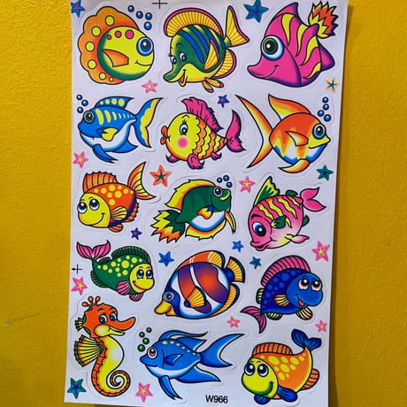 魚 シール 大   FISH STICKER