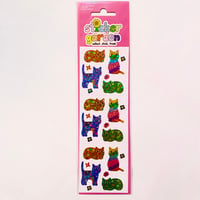 Sticker Garden★ カラフル ネコ COLORFUL CAT