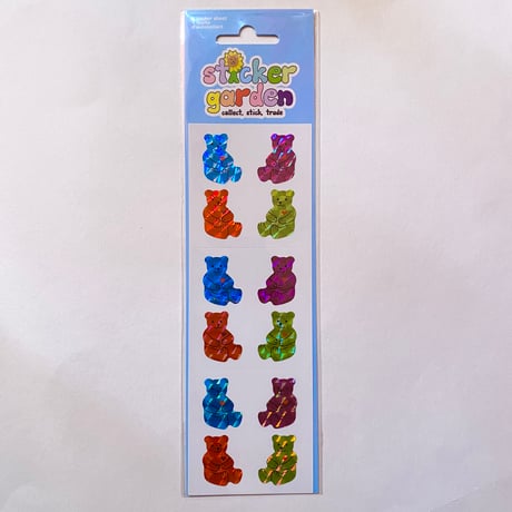 Sticker Garden★ カラフル クマ BEAR