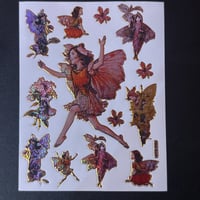 花 妖精④キラキラ シール FLOWER FAIRY STICKER